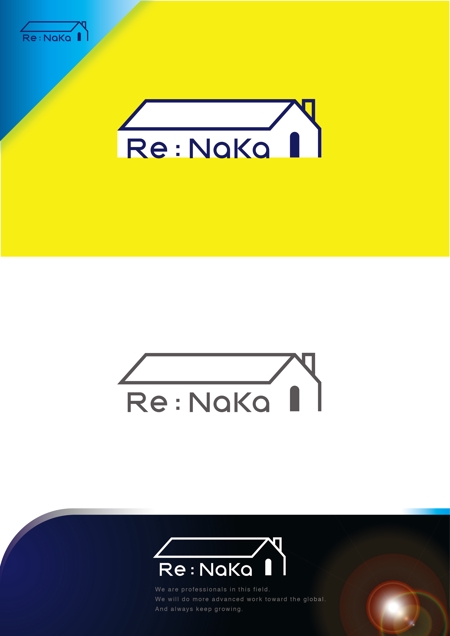 Eurostar (Eurostar)さんのリフォーム会社『Re:Naka』の名刺やHPのロゴをお願いします。への提案