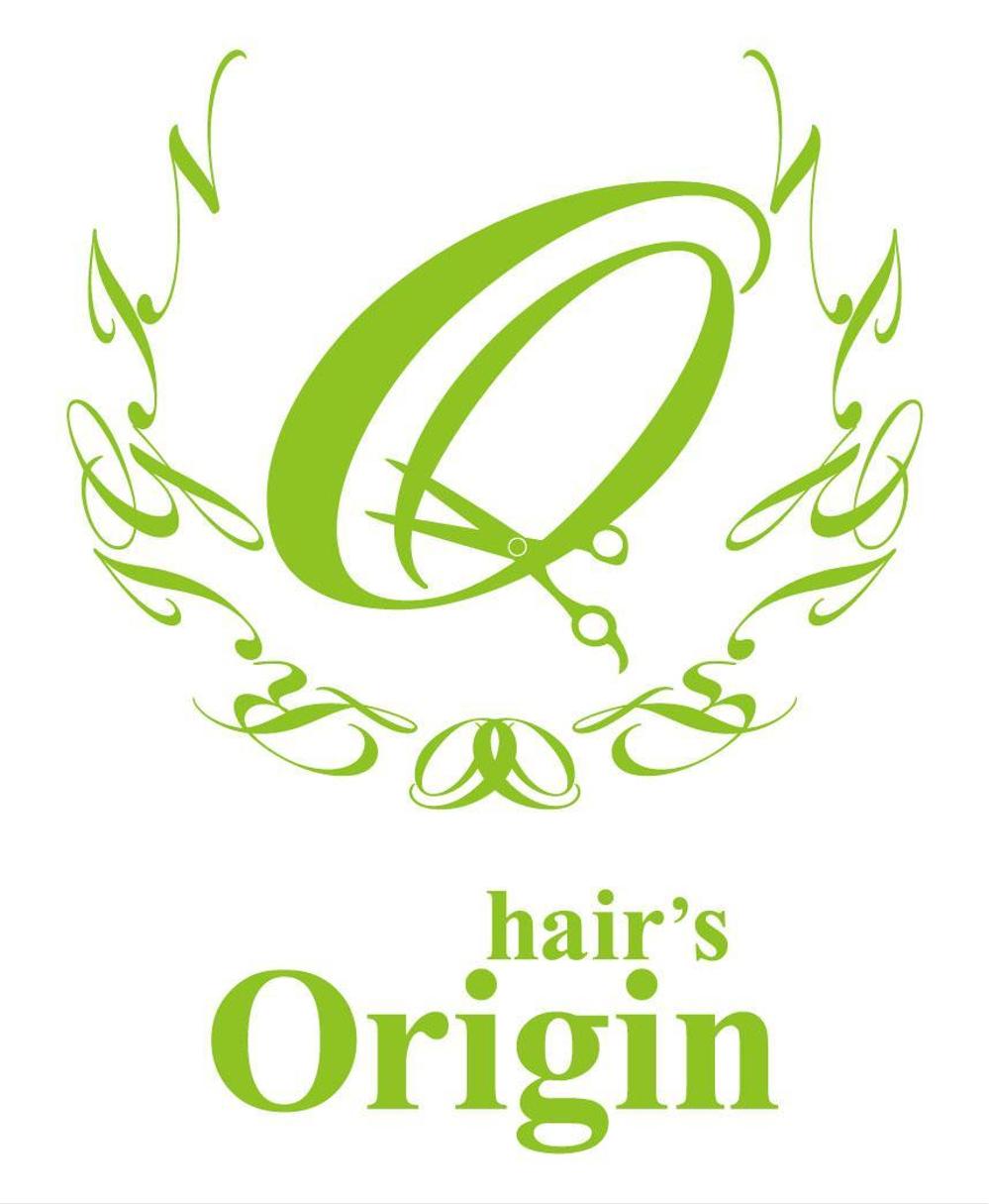 「hair's Origin」のロゴ作成