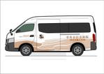 modemodeoさんのシャトルバス・送迎車（病院）のラッピングデザインへの提案