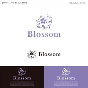 K'z Design Factory (kzdesign)さんの美容室「Blossom」のロゴへの提案