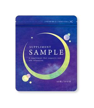 N design (noza_rie)さんの【新商品】睡眠ケアサプリ商材のパッケージデザインへの提案