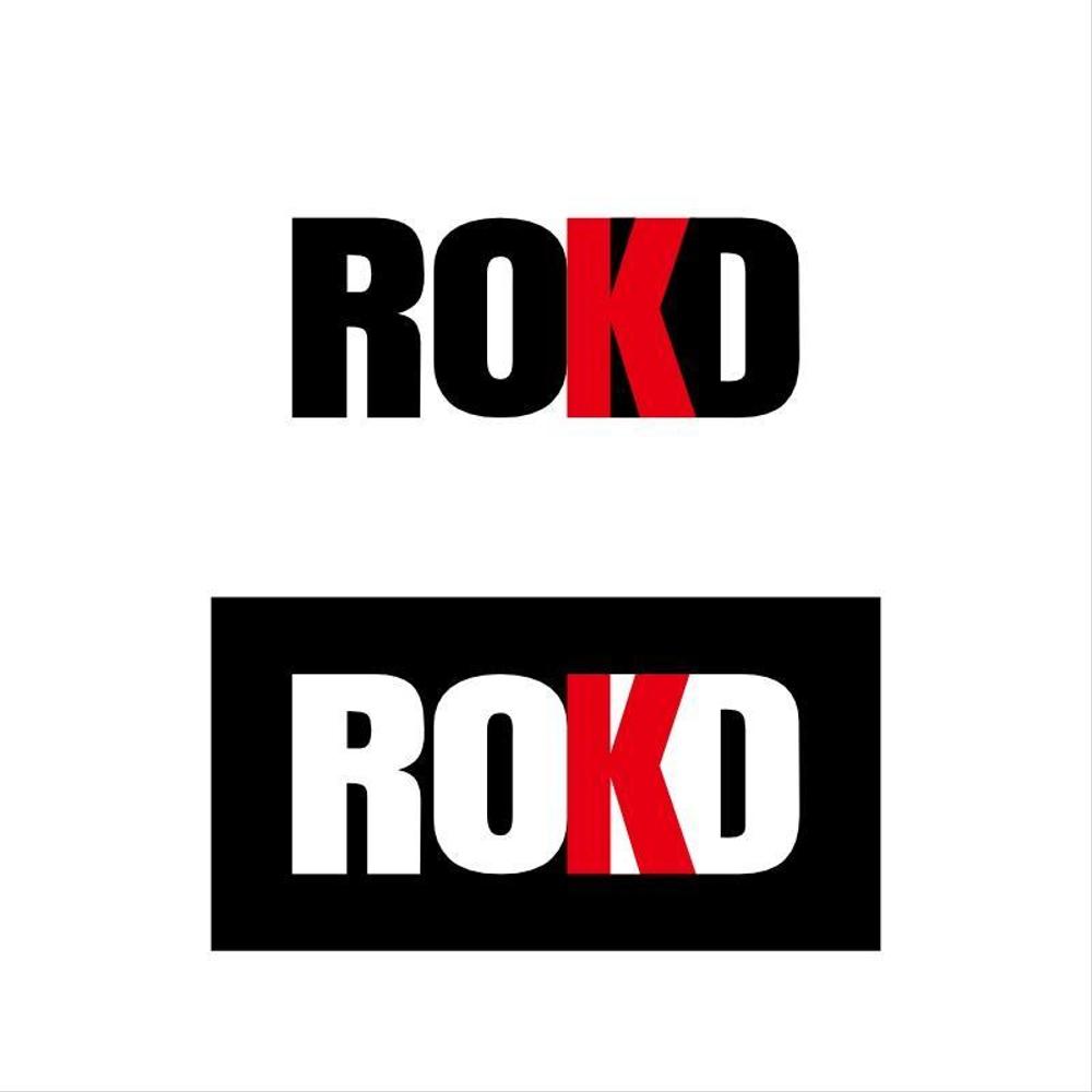 ロックバンド「ROKD」(ロッド)のロゴデザイン