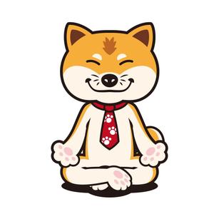 kosei (kosei)さんの柴犬が座禅を組んでいるマスコットキャラクターデザインへの提案