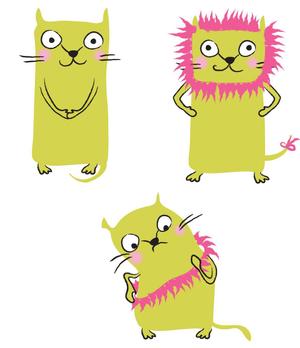 tacodesign (tacodesign)さんのライオンにあこがれるネコのキャラクターデザインへの提案