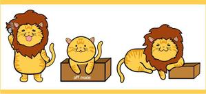 29cats (ccomengyi)さんのライオンにあこがれるネコのキャラクターデザインへの提案