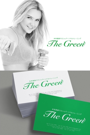 YOO GRAPH (fujiseyoo)さんのパーソナルフィットネスジム「THE GREEN」の筆記体ロゴへの提案