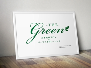 D0917 (D0917)さんのパーソナルフィットネスジム「THE GREEN」の筆記体ロゴへの提案