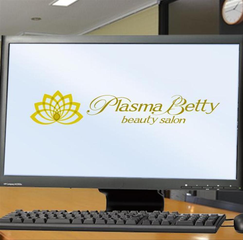 新規オープンするエステサロン「Plasma Betty」のロゴ作成