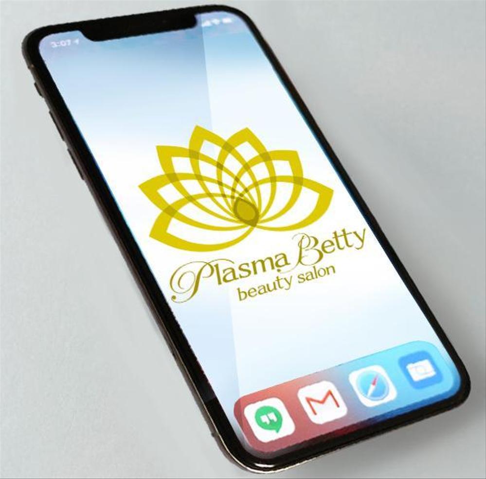 新規オープンするエステサロン「Plasma Betty」のロゴ作成