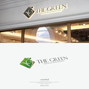 onesize fit’s all (onesizefitsall)さんのパーソナルフィットネスジム「THE GREEN」の筆記体ロゴへの提案