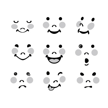 ima_gogo (ima_gogo)さんの子供のイラストをそのまま使って、表情を加えたいへの提案