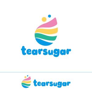 STUDIO ROGUE (maruo_marui)さんの商品名【tearsugar】レインボーのわたあめ商品のロゴデザインへの提案