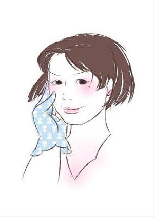 滋郎 (hurumoto)さんの30代後半からの化粧品通販サイトのお客様の声の女性イラストへの提案