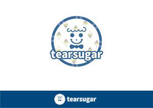 石原かおり (kio_0430)さんの商品名【tearsugar】レインボーのわたあめ商品のロゴデザインへの提案