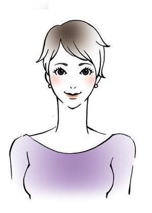 hantamagoさんの30代後半からの化粧品通販サイトのお客様の声の女性イラストへの提案