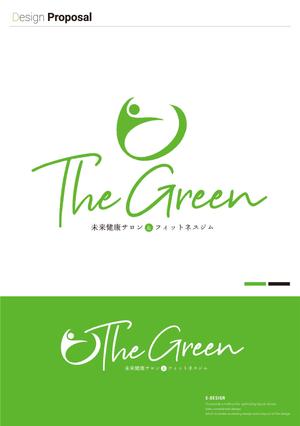 s-design (arawagusk)さんのパーソナルフィットネスジム「THE GREEN」の筆記体ロゴへの提案