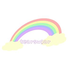 mosurinさんの商品名【tearsugar】レインボーのわたあめ商品のロゴデザインへの提案