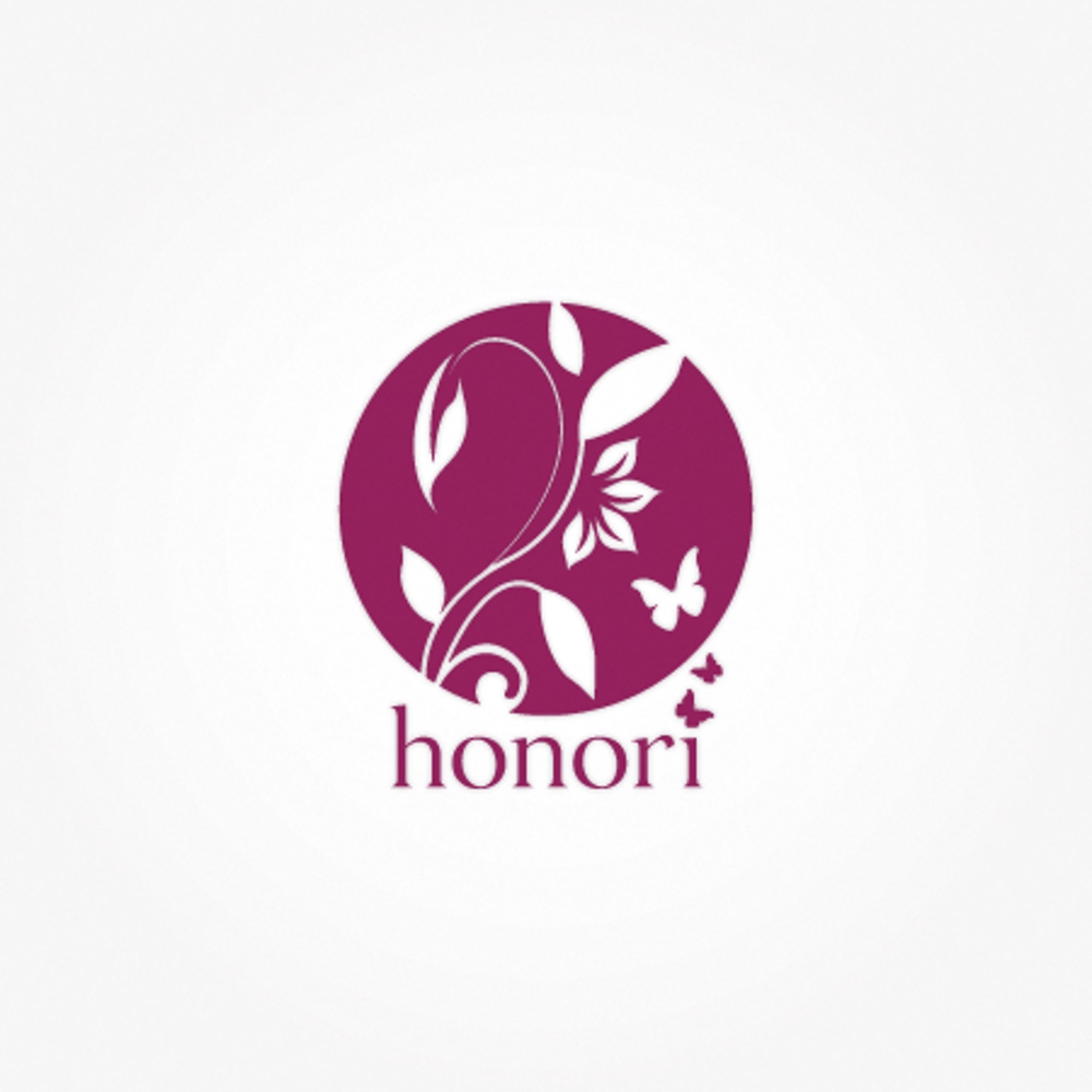 「honori」のロゴ作成