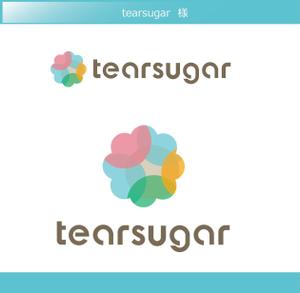 FISHERMAN (FISHERMAN)さんの商品名【tearsugar】レインボーのわたあめ商品のロゴデザインへの提案