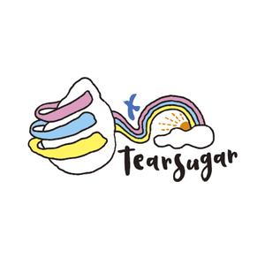 高橋商業美術製作所 (strangelove)さんの商品名【tearsugar】レインボーのわたあめ商品のロゴデザインへの提案