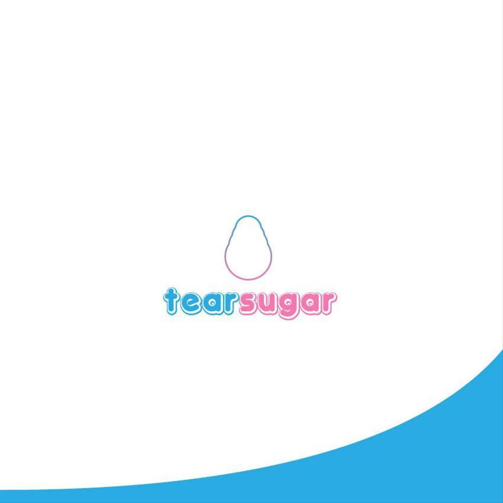 商品名【tearsugar】レインボーのわたあめ商品のロゴデザイン