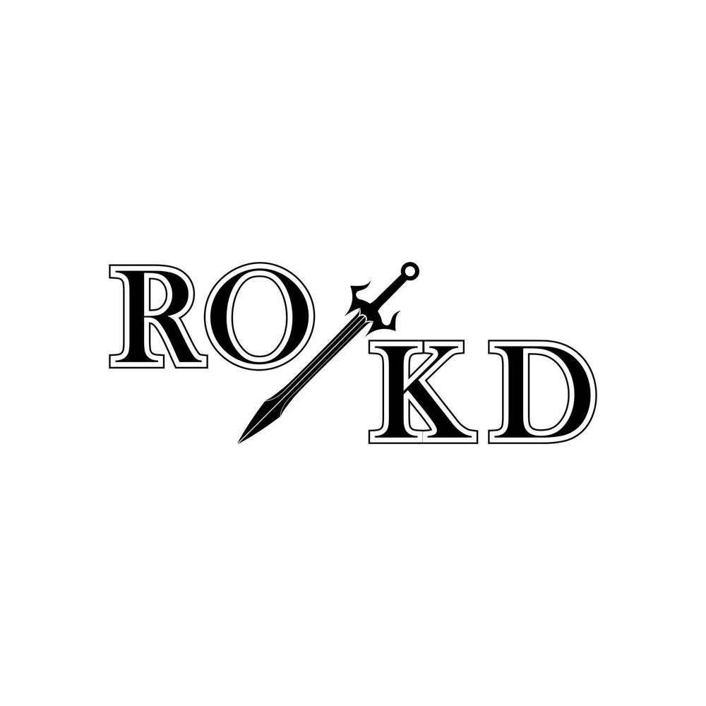 ロックバンド「ROKD」(ロッド)のロゴデザイン