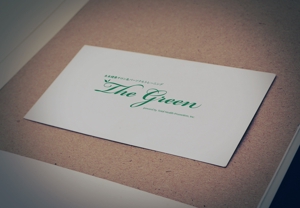 as (asuoasuo)さんのパーソナルフィットネスジム「THE GREEN」の筆記体ロゴへの提案