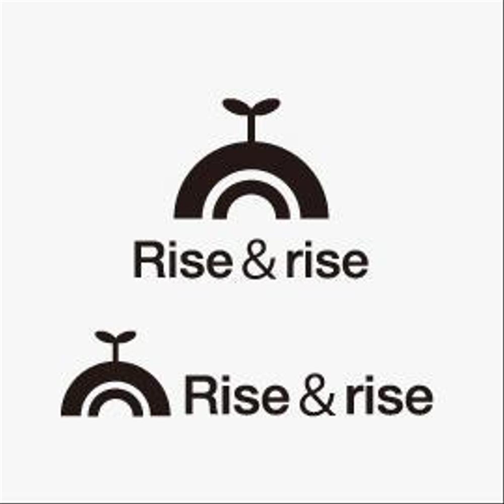 「Rise＆rise」のロゴ作成（商標登録なし）