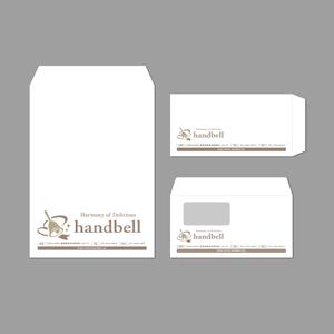 TYPOGRAPHIA (Typograph)さんの食品メーカー「handbell」の封筒デザイン（ロゴあり）への提案