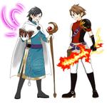 みー (miho0205)さんの勇者2人のキャラクターデザイン（王道ファンタジーRPG風）への提案
