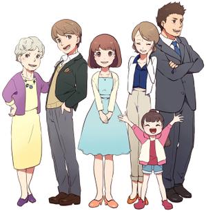 kiki (kiki_niki)さんのちはやふる や けいおんのような女性的なタッチの老若男女集合のイラストへの提案