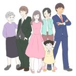 なみ (namisoon)さんのちはやふる や けいおんのような女性的なタッチの老若男女集合のイラストへの提案