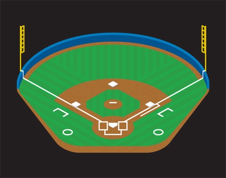 野球アプリ内で使用する野球場の簡単なイラスト制作の仕事 依頼 料金