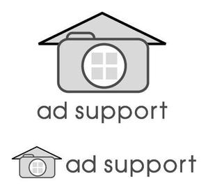 likilikiさんの不動産物件撮影代行「ad support」のロゴ作成への提案