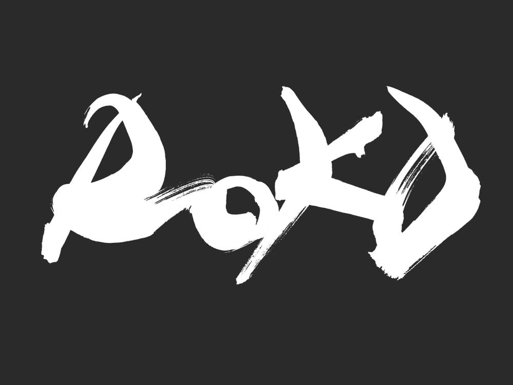 ロックバンド「ROKD」(ロッド)のロゴデザイン