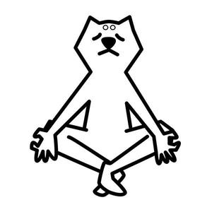 ISSOKU (kazunori131)さんの柴犬が座禅を組んでいるマスコットキャラクターデザインへの提案