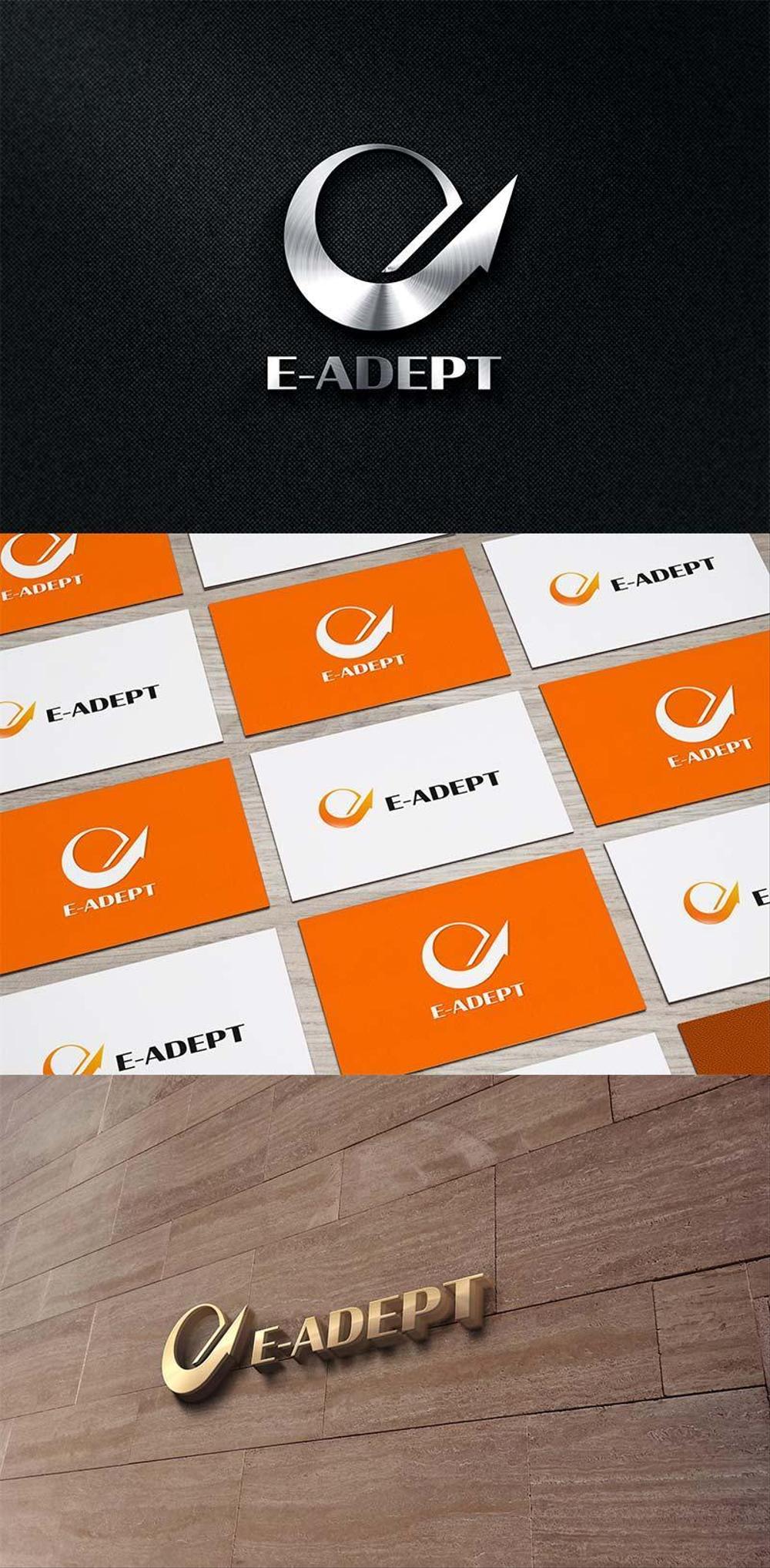 電力小売、電気管理の会社　「E-ADEPT」のロゴ