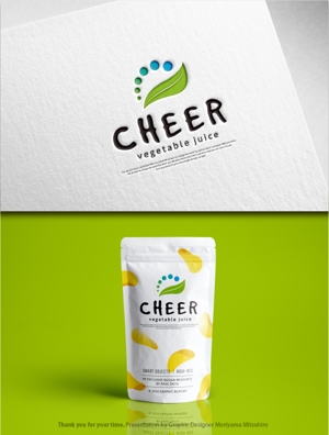 m_mhljm (m_mhljm)さんの冷凍ジュースパッケージ「CHEER」のロゴへの提案
