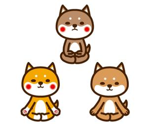 THE_watanabakery (the_watanabakery)さんの柴犬が座禅を組んでいるマスコットキャラクターデザインへの提案