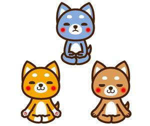 THE_watanabakery (the_watanabakery)さんの柴犬が座禅を組んでいるマスコットキャラクターデザインへの提案