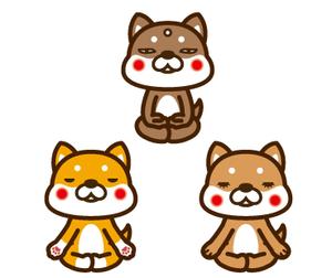 THE_watanabakery (the_watanabakery)さんの柴犬が座禅を組んでいるマスコットキャラクターデザインへの提案