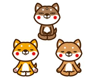 THE_watanabakery (the_watanabakery)さんの柴犬が座禅を組んでいるマスコットキャラクターデザインへの提案