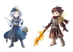 nishiki (sa30wa)さんの勇者2人のキャラクターデザイン（王道ファンタジーRPG風）への提案