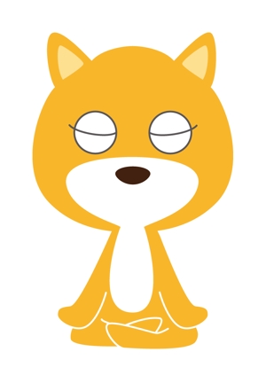 yamaad (yamaguchi_ad)さんの柴犬が座禅を組んでいるマスコットキャラクターデザインへの提案