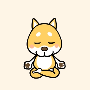 サトウユウタ / イラスト・マンガ制作 (Satou-yuuta)さんの柴犬が座禅を組んでいるマスコットキャラクターデザインへの提案