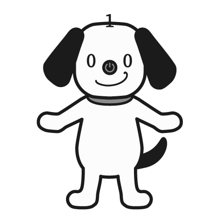 画像 白黒 犬 キャラクター