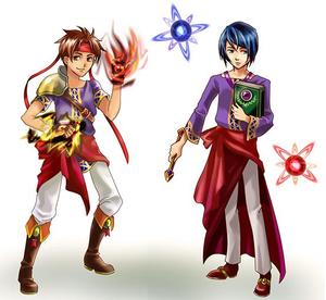 オーモリ (oh_mori)さんの勇者2人のキャラクターデザイン（王道ファンタジーRPG風）への提案