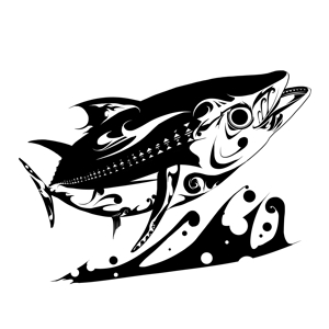 karaku_irozukiさんの魚のシルエット絵・トライバル柄のイラスト制作・デザインへの提案