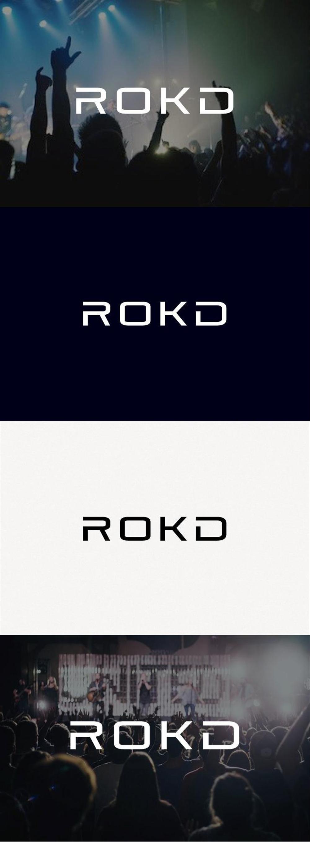 ロックバンド「ROKD」(ロッド)のロゴデザイン