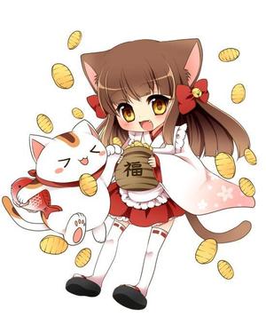 ちょこばにら (catspy)さんの人形焼き店・招き猫のキャラクター製作への提案